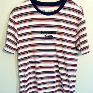 PACSUN EMBROIDERED STRIPED TEE | NEW WITH TAGS ATTACHED